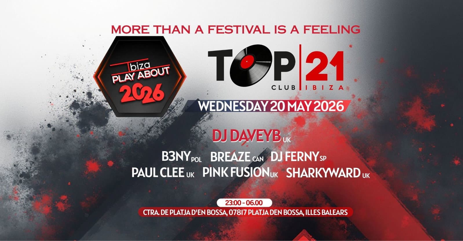 Opening Night Club Party at Top 21 Ibiza