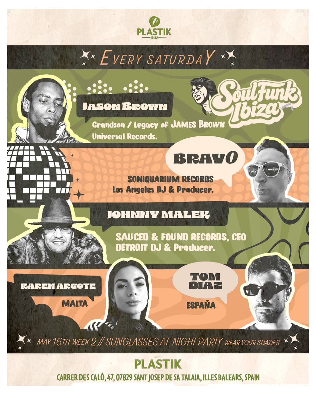 Soul funk Ibiza weekly