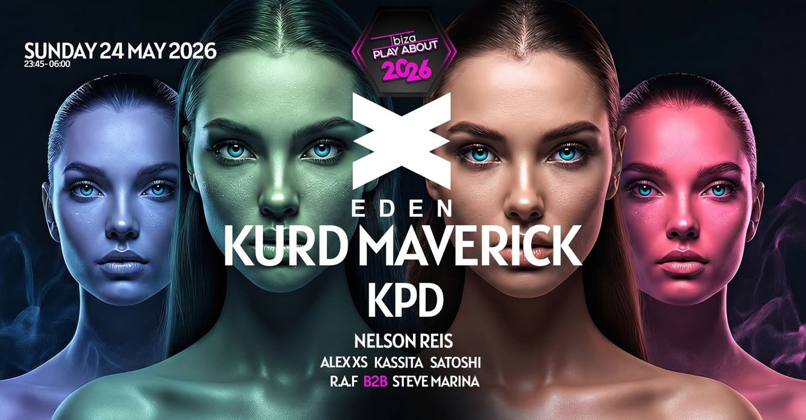 Super Night Club Party with Kurd Maverick and KPD at Eden Ibiza
