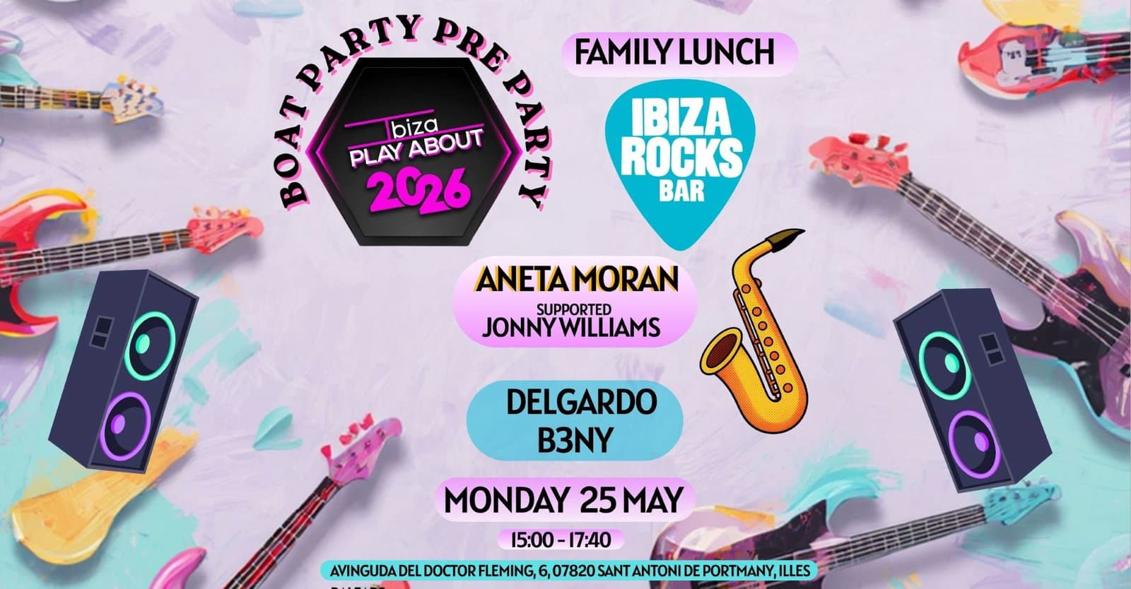 Sunset Boat Pre-Party at Ibiza Rocks Bar