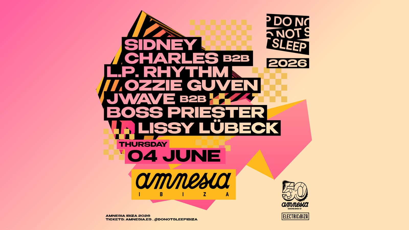 DO NOT SLEEP at Amnesia
