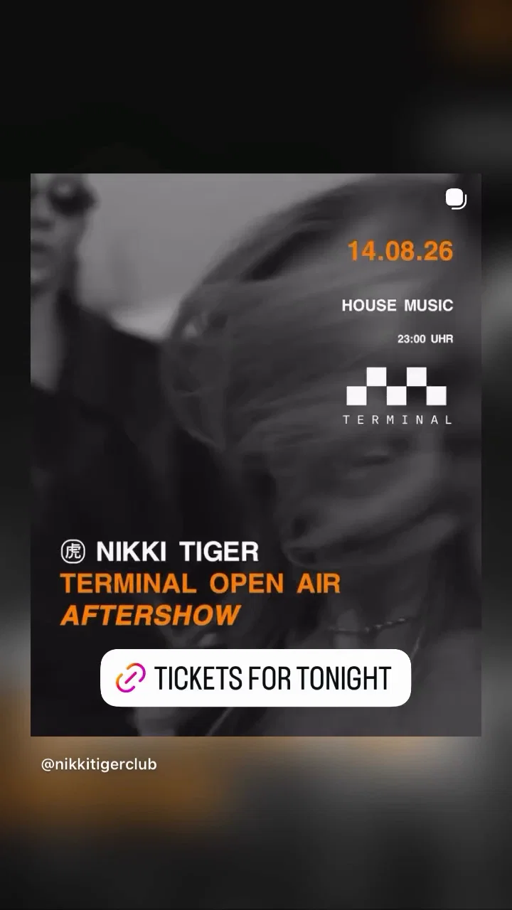 Nikki Tiger Friday presents Terminal Open Air Aftershow