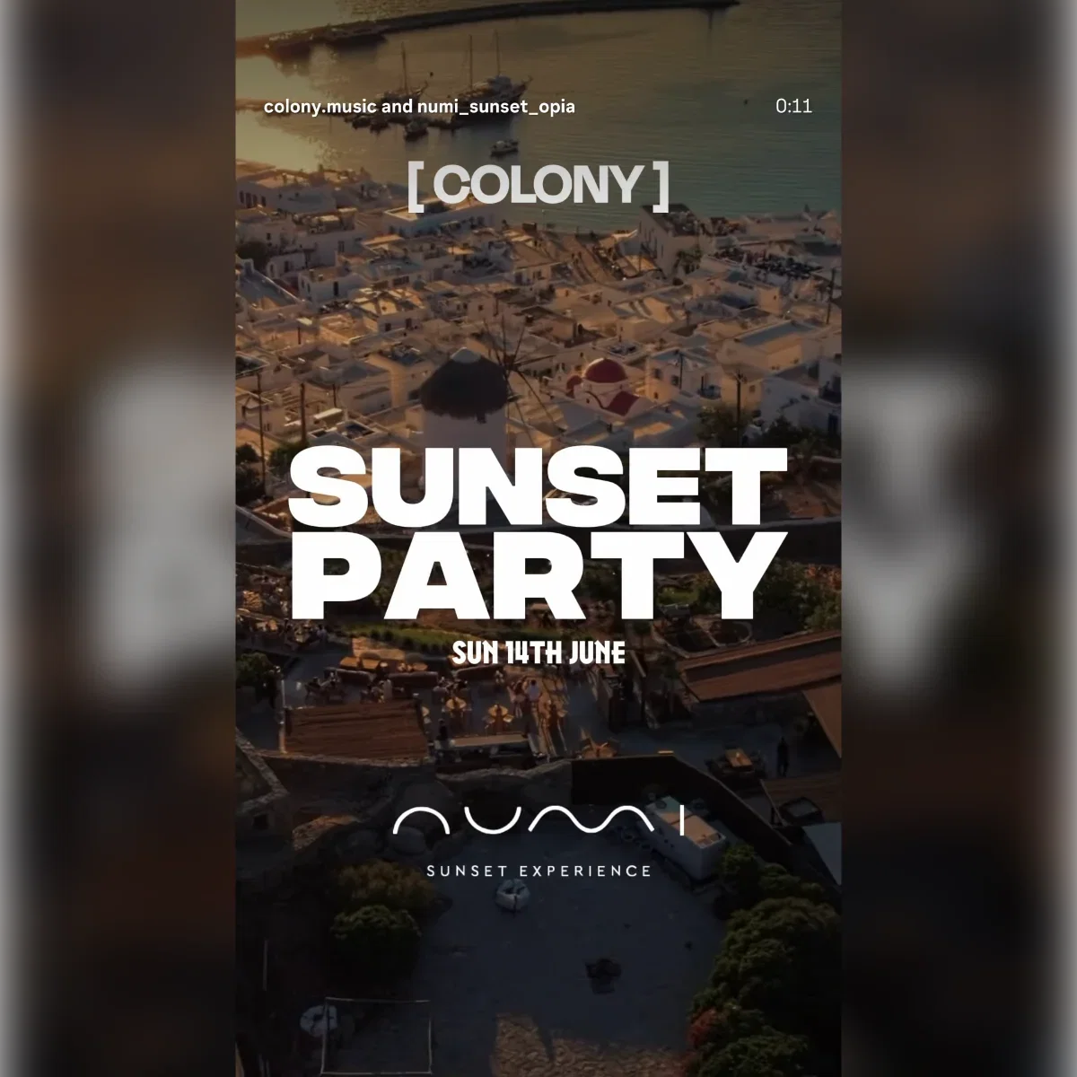 Sunset party event cover