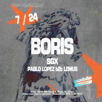 Boris + Friends event cover