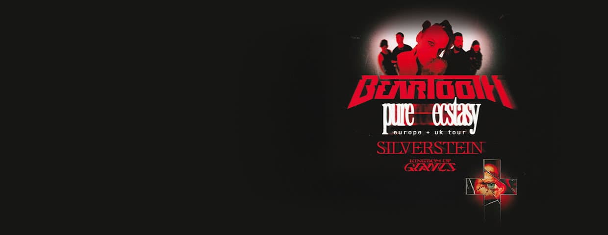 Beartooth - Pure Ecstasy Europe + UK Tour event cover