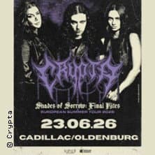 Crypta - "Shades Of Sorrow: Final Rites" Europe Tour event cover