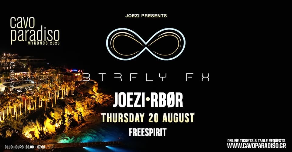 B T R F L Y FX Joezi | RBØR | Freespirit event cover