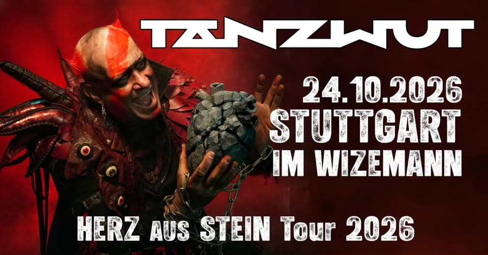Tanzwut - Herz aus Stein Tour 2026 Stuttgart event cover
