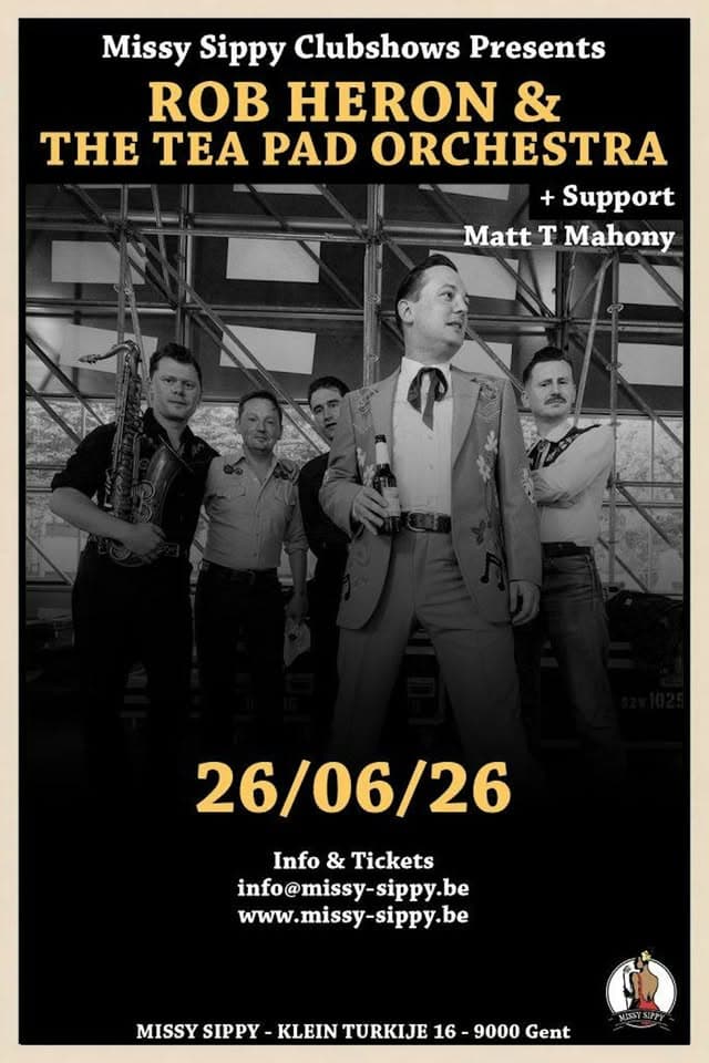 Rob Heron & The Tea Pad Orchestra (UK) Clubshow Missy Sippy Boogie Fridays Deluxe event cover