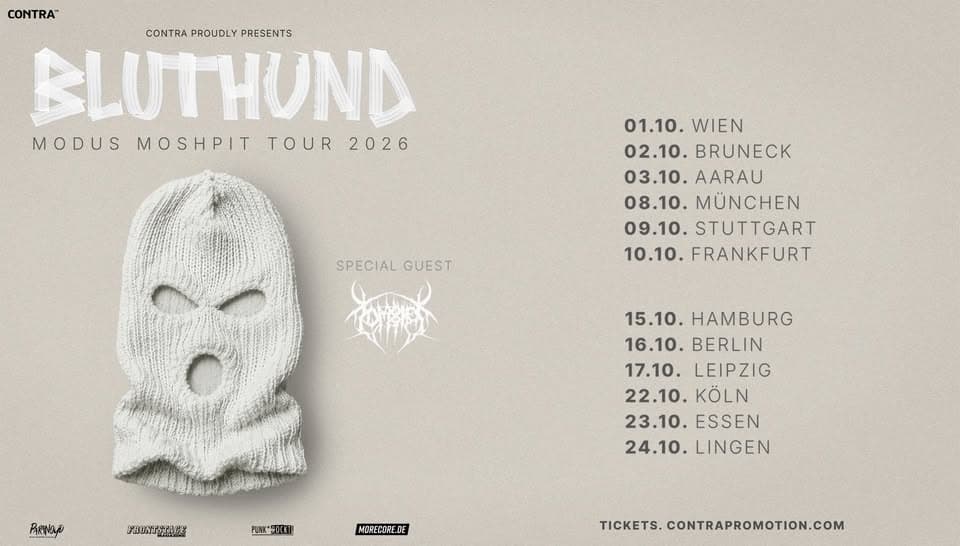 Bluthund // Modus Moshpit Tour 2026 // Frankfurt event cover