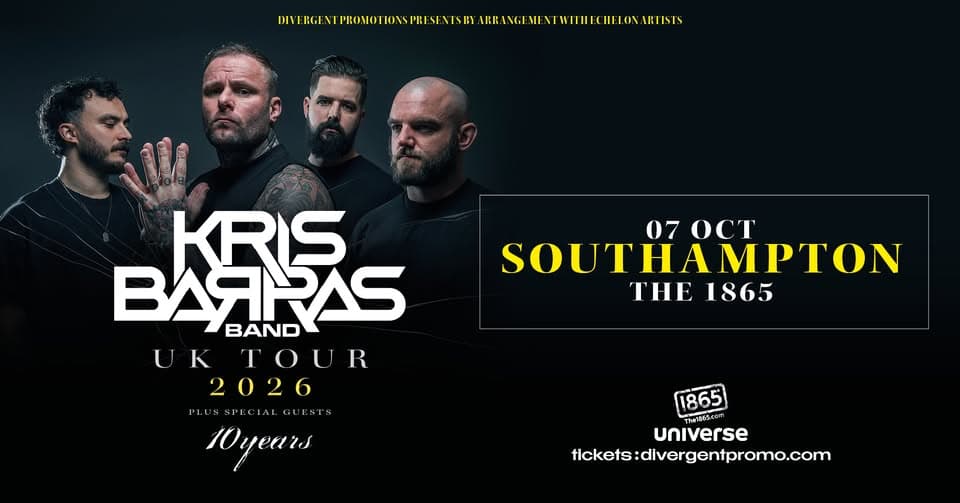 Kris Barras Band at The 1865, Southampton event cover