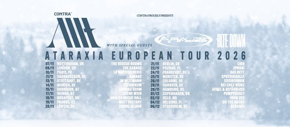 Allt // Ataraxia European Tour 2026 // Frankfurt event cover