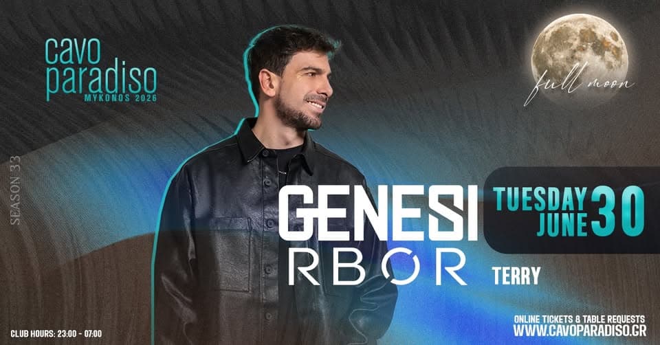 Genesi | RBØR | Terry (Full Moon Night) event cover