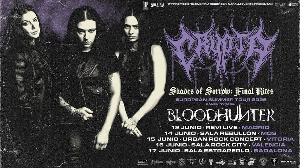 CRYPTA + BLOODHUNTER - Sala Rebullón (Mos) event cover