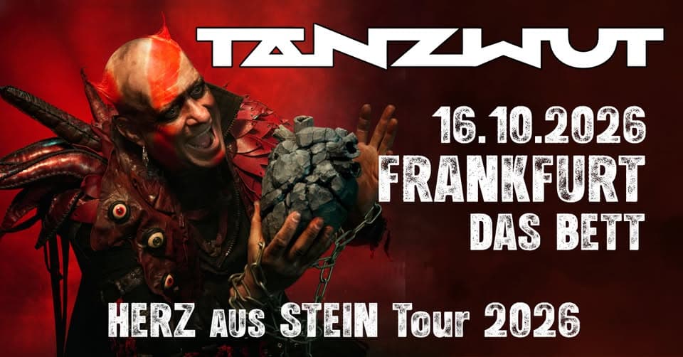 Tanzwut - Herz aus Stein Tour 2026 Frankfurt event cover