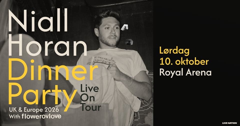 Niall Horan: Dinner Party Live On Tour / Royal Arena 10. oktober 2026 event cover