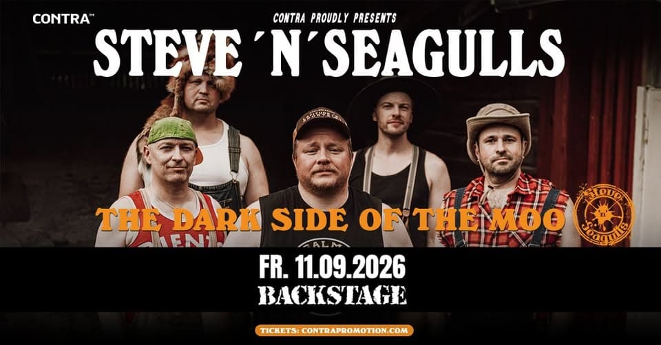 Steve´N´Seagulls | the Dark Side of the Moo Tour 2026 | Backstage München 2026 event cover