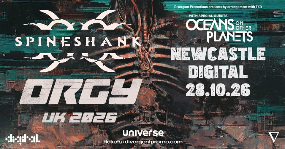 Spineshank + Orgy at Digital, Newcastle event cover