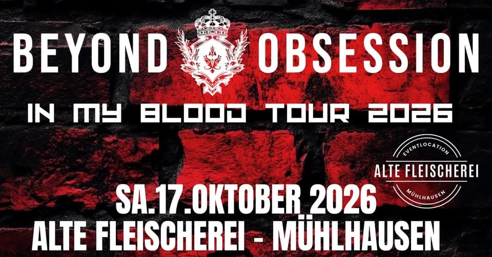BEYOND OBSESSION LIVE @Alte Fleischerei - Mühlhausen event cover