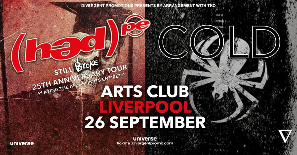 Hed PE / Cold at Arts Club, Liverpool event cover