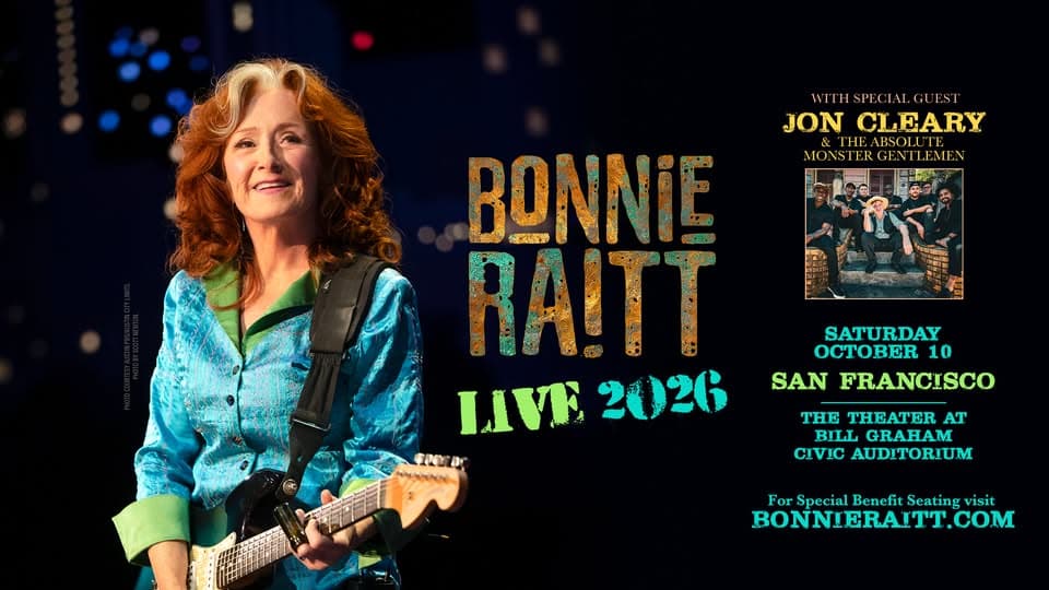 Bonnie Raitt at The Theatre at Bill Graham Civic Auditorium event cover