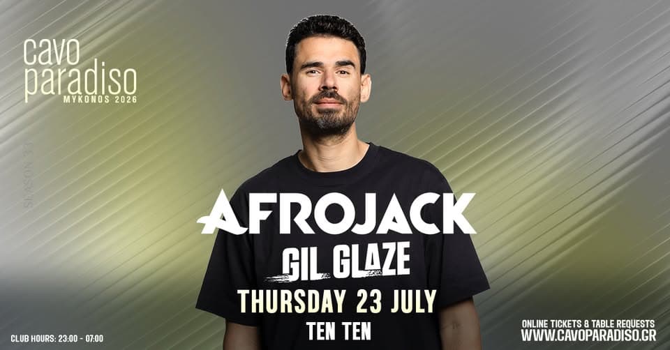 Afrojack | Gil Glaze | Ten Ten event cover