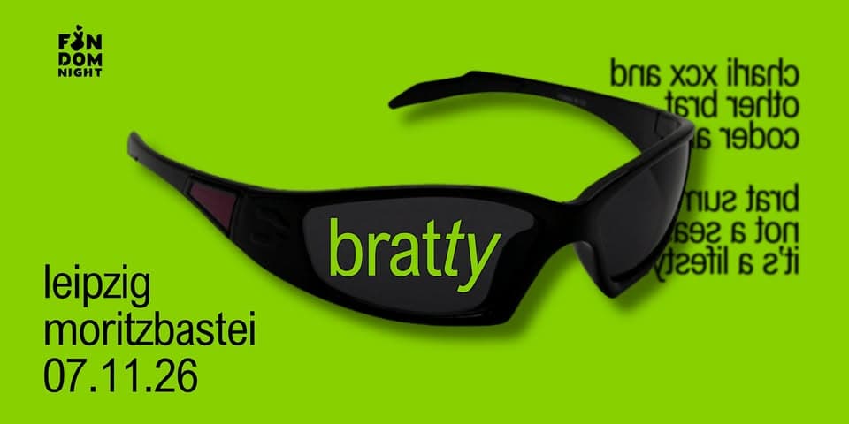 bratty • w/ charli xcx & other brat coded artists • leipzig event cover