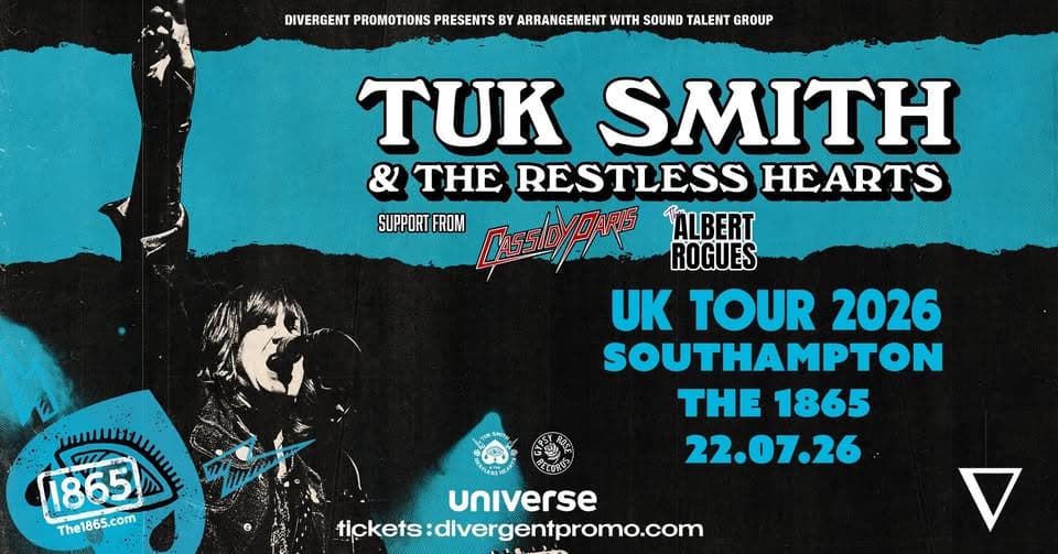 Tuk Smith & The Restless Hearts at The 1865, Southampton event cover
