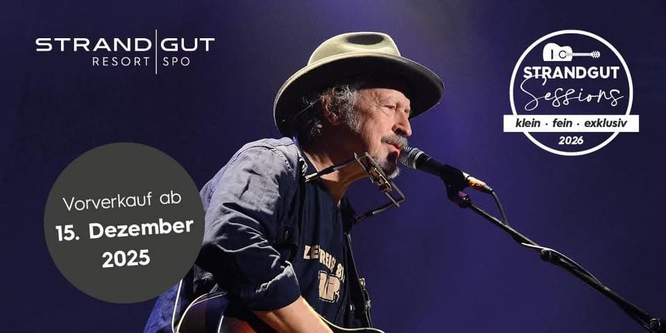 StrandGut Resort - "StrandGut Sessions" - Wolfgang Niedecken mit Band event cover
