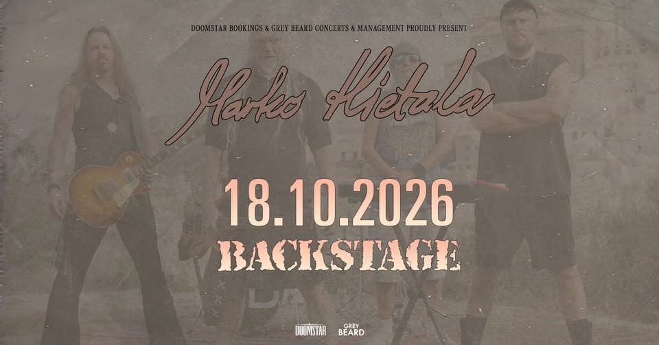 Marko Hietala | Live 2026 | Backstage München 2026 event cover