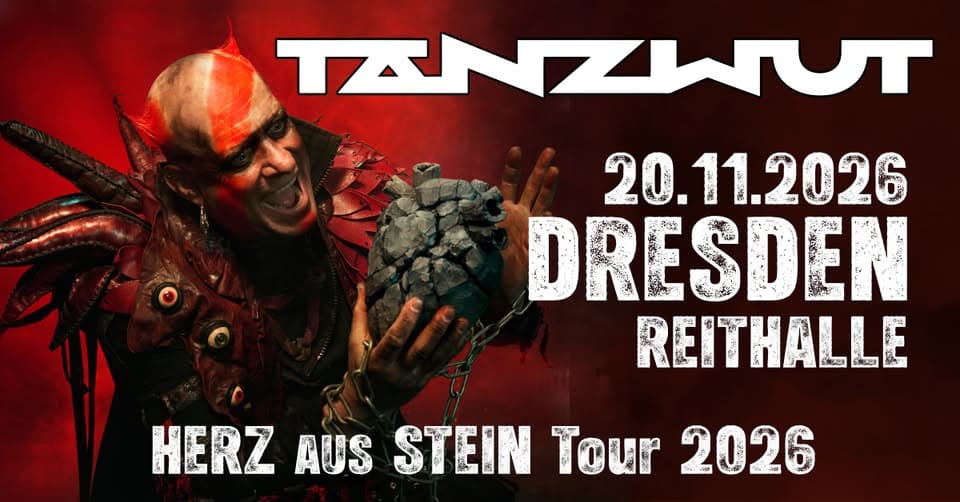 Tanzwut - Herz aus Stein Tour 2026 Dresden event cover