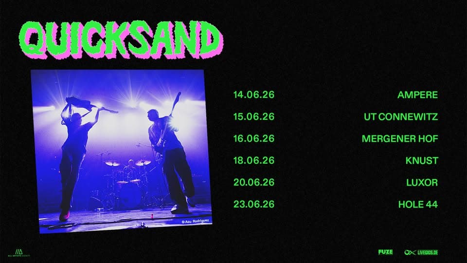 Quicksand /// Live 2026 /// Trier event cover
