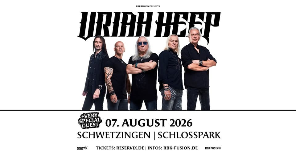 Uriah Heep - The Magician's Farewell - Open Air 2026 - plus very special guest event cover