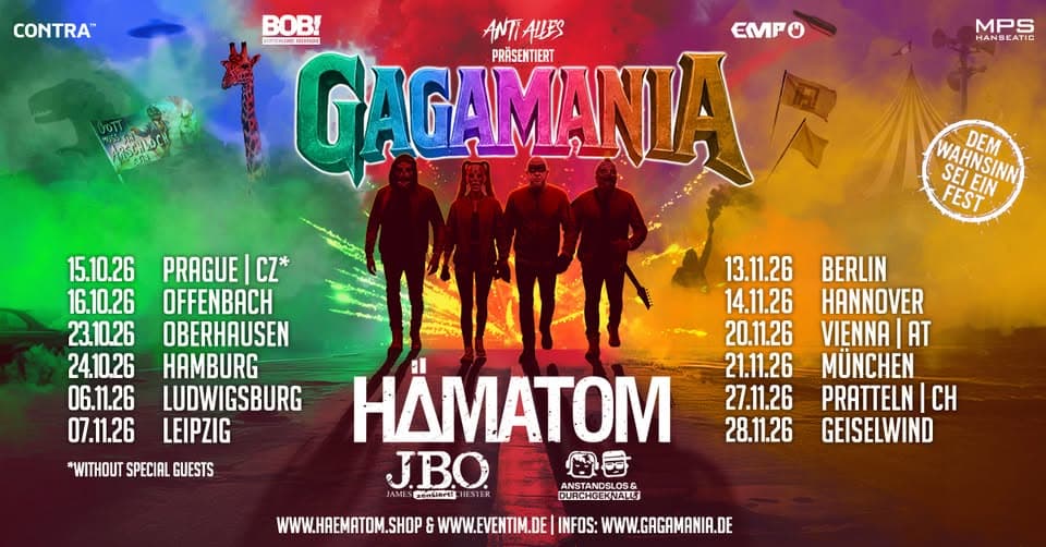 Hämatom - Gagamania TOur 2026 | Hamburg event cover