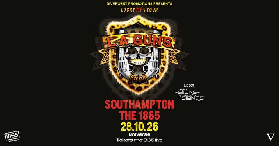 LA Guns at The 1865, Southampton event cover