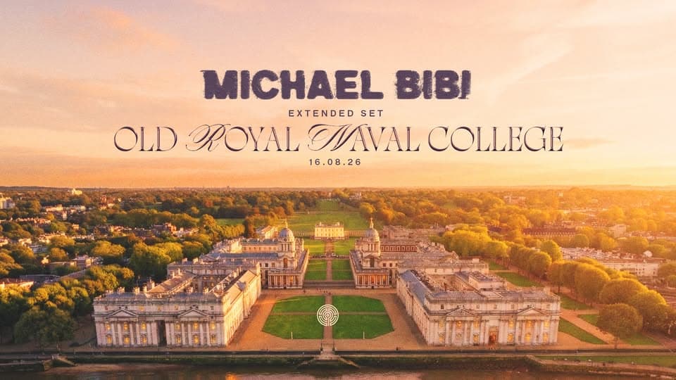 Michael Bibi on the Thames at Old Royal Naval College event cover