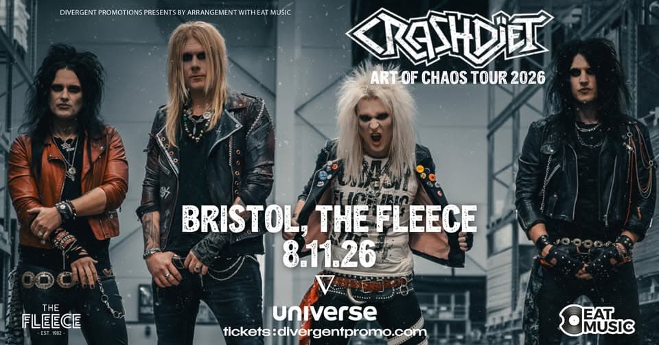 Crashdïet at The Fleece, Bristol event cover