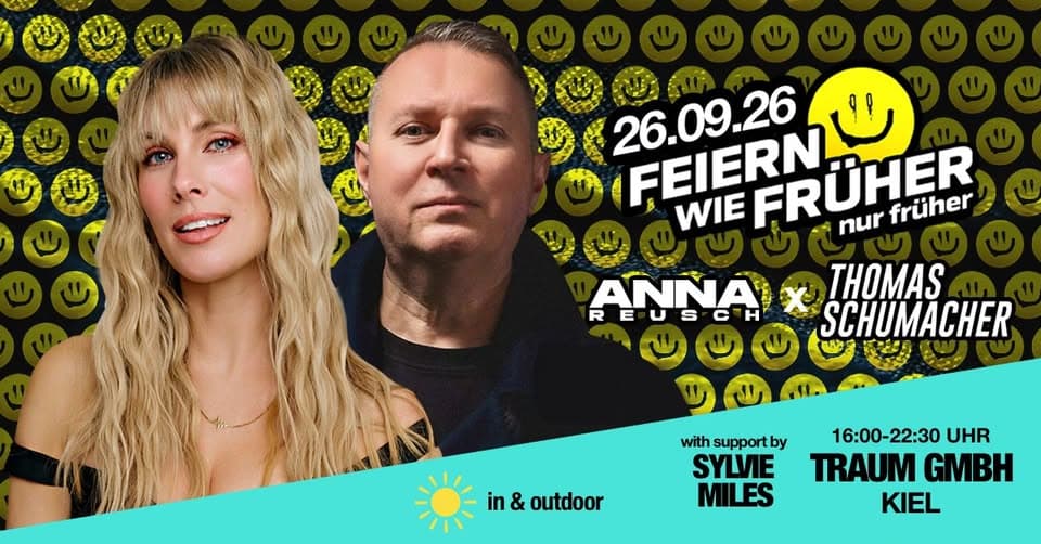 Feiern wie früher - nur früher! Der Day Rave mit Anna Reusch & Thomas Schumacher event cover