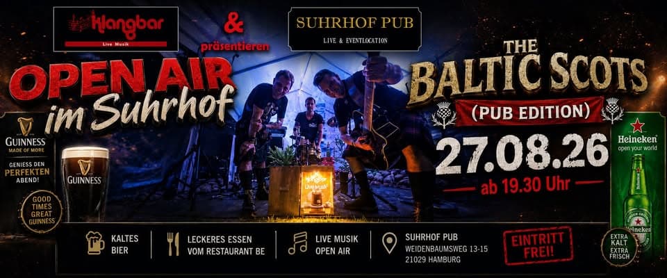 Open Air im Suhrhof mit The Baltic Scots 'Pub Edition' event cover