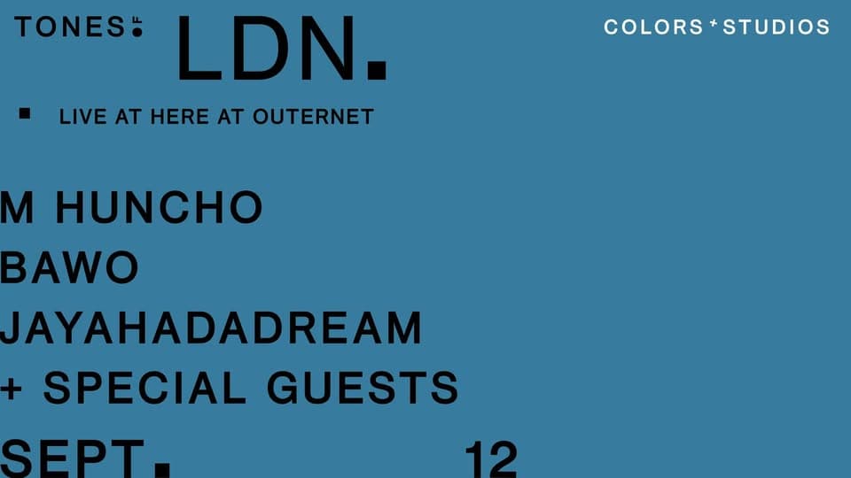 COLORS: Tones of London event cover