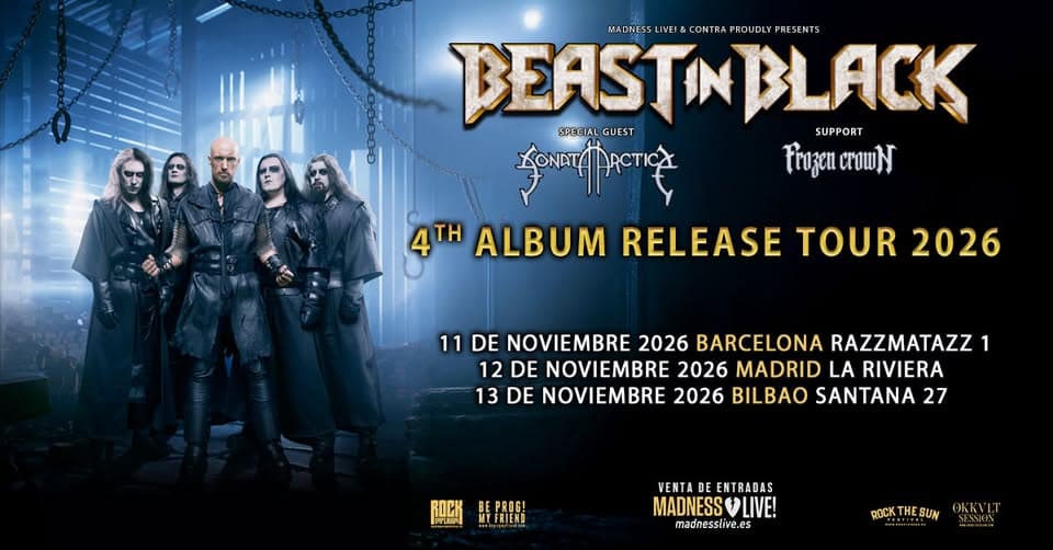 Beast In Black + Sonata Arctica + Frozen Crown (Bilbao) event cover