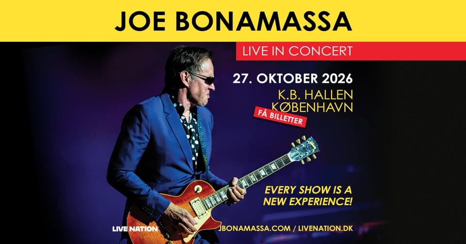 Joe Bonamassa // K.B. Hallen // 27. oktober 2026 // FÅ BILLETTER event cover