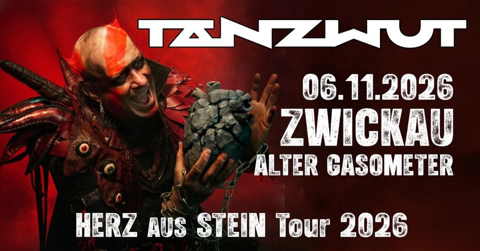 Tanzwut - Herz aus Stein Tour 2026 Zwickau event cover