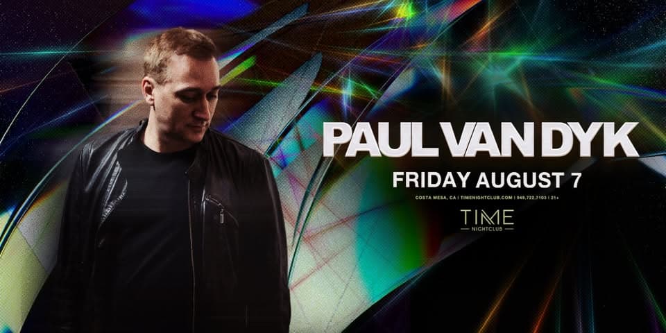 Paul van Dyk at Time Nightclub event cover