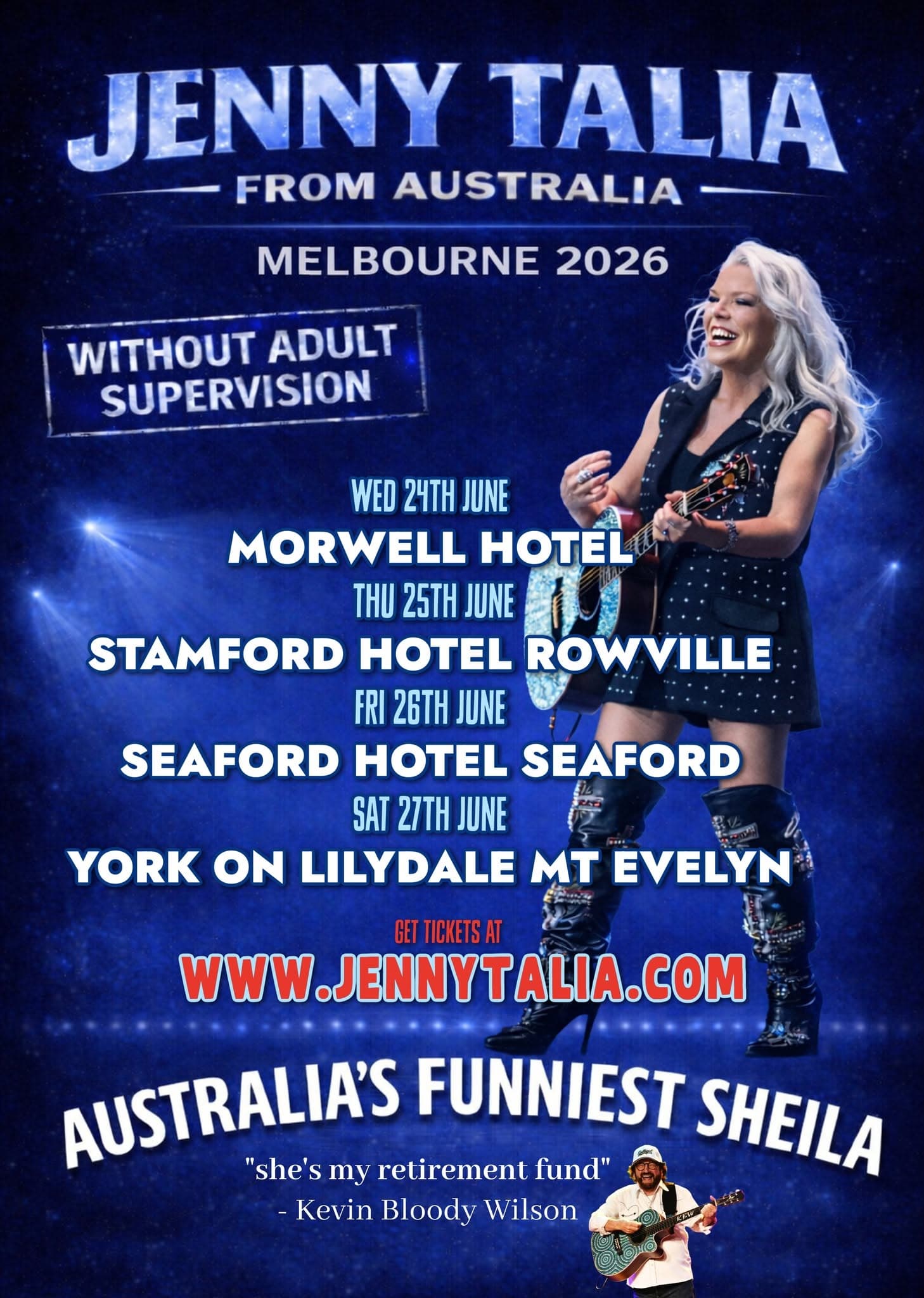 JENNY TALIA: Without Adult Supervision | SEAFORD HOTEL event cover