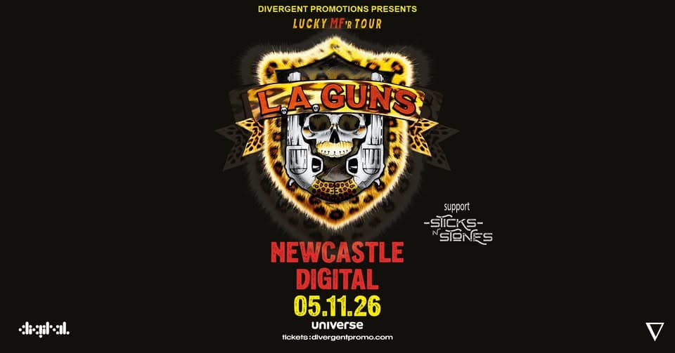 LA Guns at Digital, Newcastle event cover