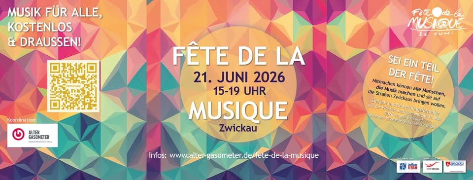 Fête de la Musique 2026 Zwickau event cover