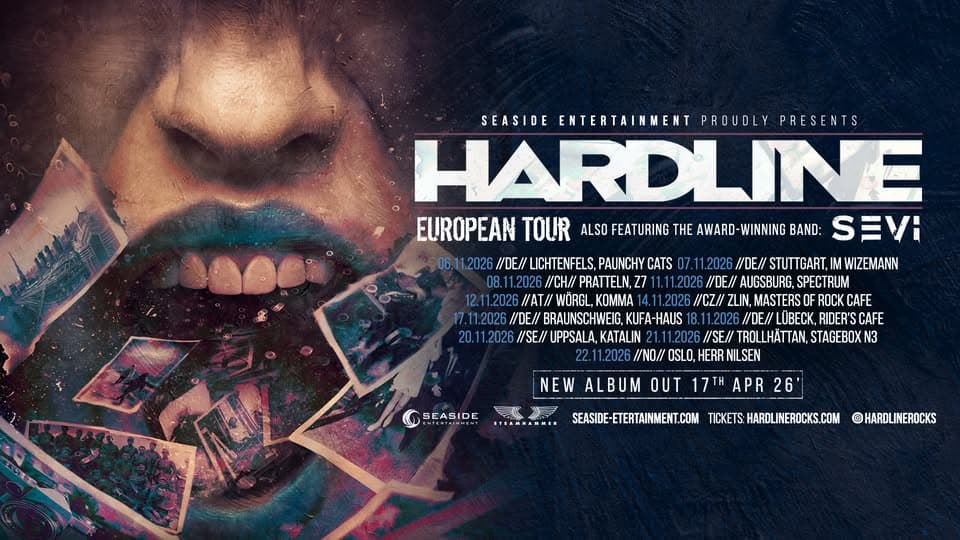 HARDLINE „European Album Tour 2026 – pt. 2“ event cover