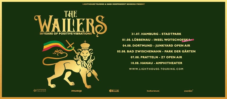 The Wailers - 50 Years of Positive Vibrations event cover
