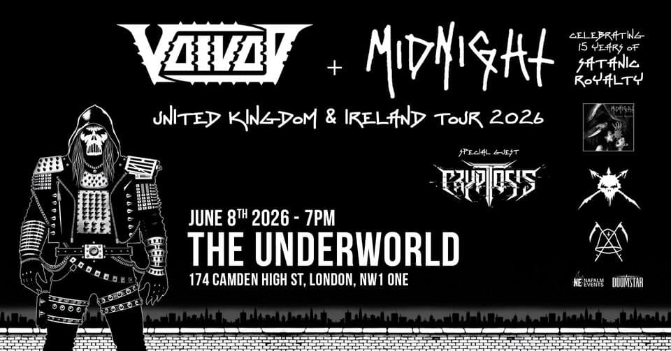 VOIVOD & MIDNIGHT at The Underworld - London event cover
